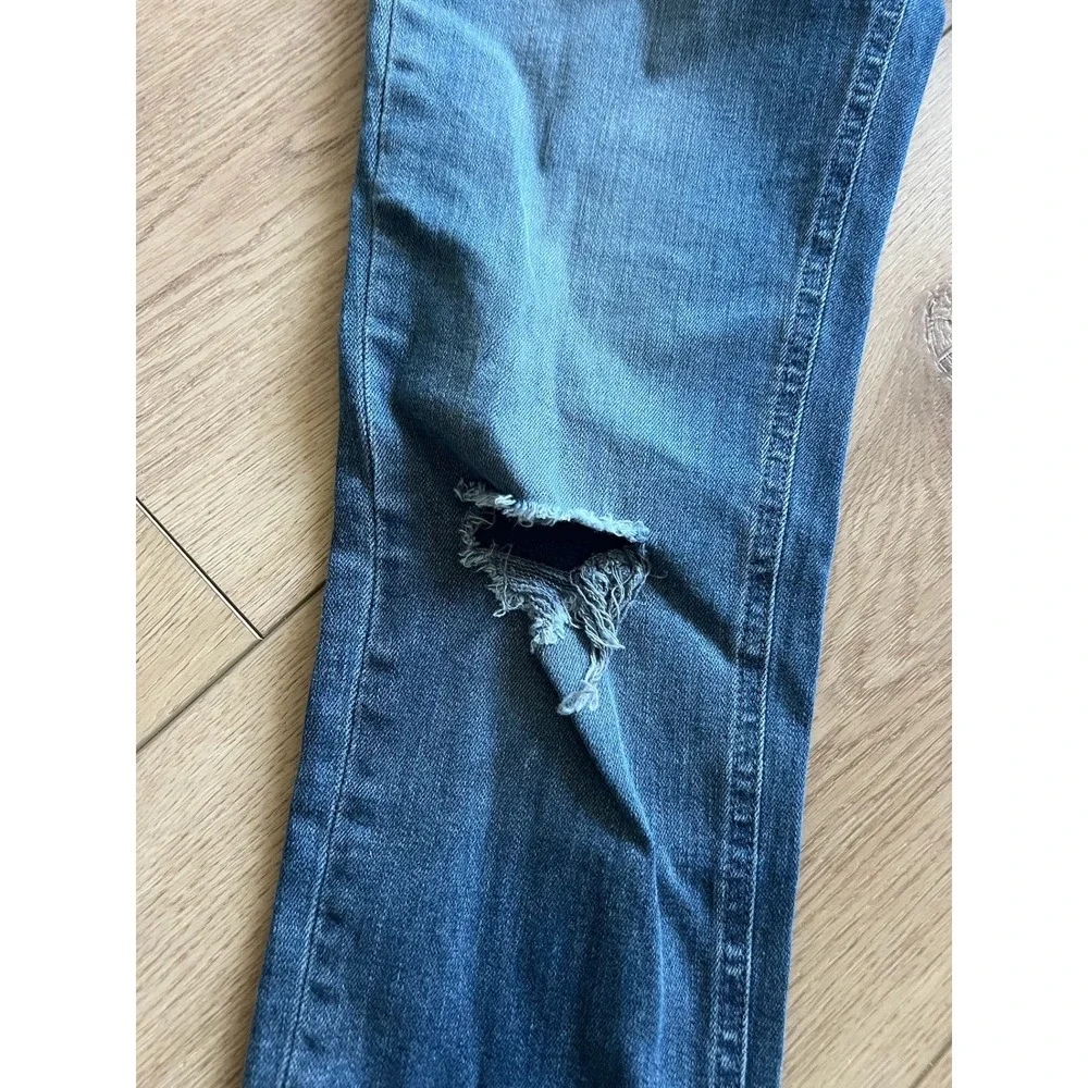 Rag & Bone High‎ Rise Ankle Skinny Jeans Size 27 Ripped Distressed Denim